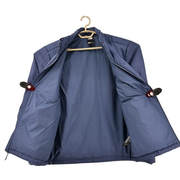 The North Face Mens Medium Puffer Jacket Blue Full Zip Insulated Winter Coat - Picture 4 of 11